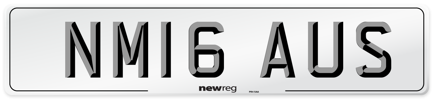 NM16 AUS Number Plate from New Reg